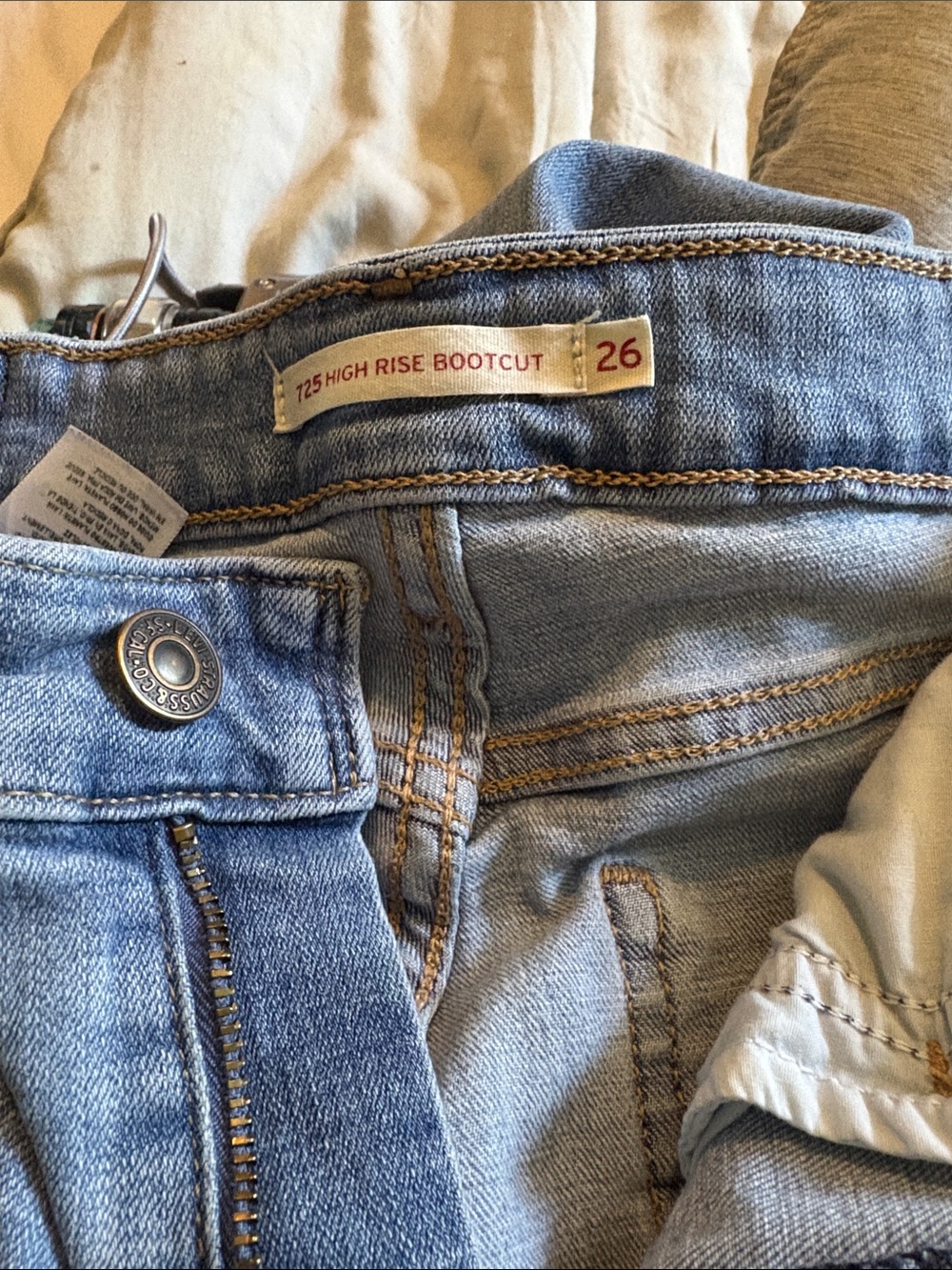 Levi's Light Blue High-Rise Bootcut Jeans